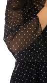 Bluza gravide neagra cu buline