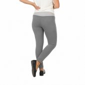 Colanți de Gravide Gri, Bumbac Elastic, Mamitex 