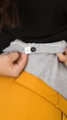 Pantaloni office gravide mustar