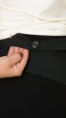 Pantolon gravide office negru cu croi drept