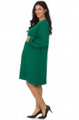 Rochie gravide verde cu maneca lunga