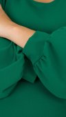 Rochie gravide verde cu maneca lunga
