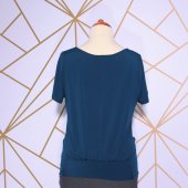 Tricou sarcina albastru inchis din licra